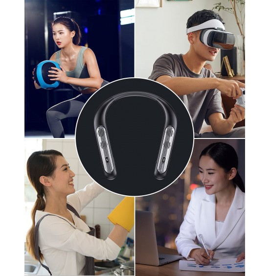 Bluetooth Speaker Bluenin Portable Bluetooth Speakers Wearable Neckband Bluetooth Speakers, Wireless Collar Speaker CVC 8.0 Noise Cancelling 3D Sound Personal Sport Speaker with Mic(Black) Bluetooth Speaker Bluenin Portable Bluetooth Speakers Wearable Neckband Bluetooth Speakers, Wireless Collar Speaker CVC 8.0 Noise Cancelling 3D Sound Personal Sport Speaker with Mic(Black)