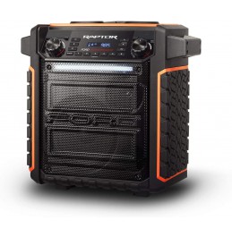 ION Audio Raptor | Ultra-Portable 100-Watt Wireless Water-Resistant Speaker with 75-Hour Rechargeable Battery, Bluetooth Streaming, AM/FM Radio and Multi-Color Light Bar ION Audio Raptor | Ultra-Portable 100-Watt Wireless Water-Resistant Speaker with 75-Hour Rechargeable Battery, Bluetooth Streaming, AM/FM Radio and Multi-Color Light Bar