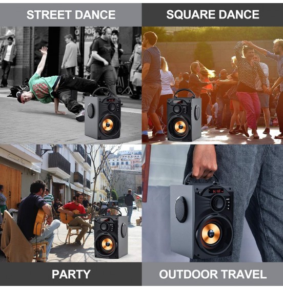 Portable Bluetooth Speaker with Subwoofer Wireless Speakers Outdoor/Indoor Big Speaker Support Remote Control FM Radio TF Card LED Lights MP3 Player Party Speaker for Home Camping iPhone Computer PC Portable Bluetooth Speaker with Subwoofer Wireless Speakers Outdoor/Indoor Big Speaker Support Remote Control FM Radio TF Card LED Lights MP3 Player Party Speaker for Home Camping iPhone Computer PC